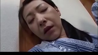 japanese step mom and step son massaging
