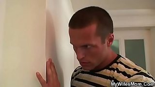 angry mom make son cum on stepsister