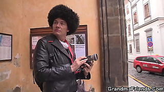 very hairy old granny