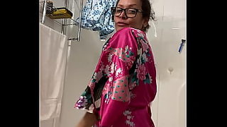 Satin milf robe