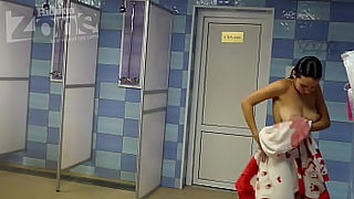 mom with son in the shower