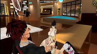 son friend dock mom in bathroom