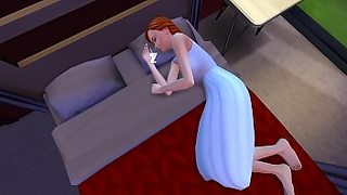 son fucks red head mom