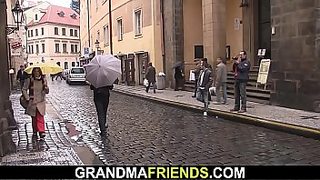 asian granny sucks grandson
