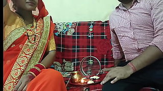 indian old aunty painfull with young boy