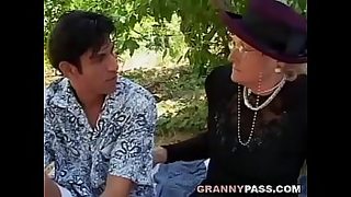 horny guy groping milf and rubbing his d