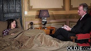 old man lick young girl pussy